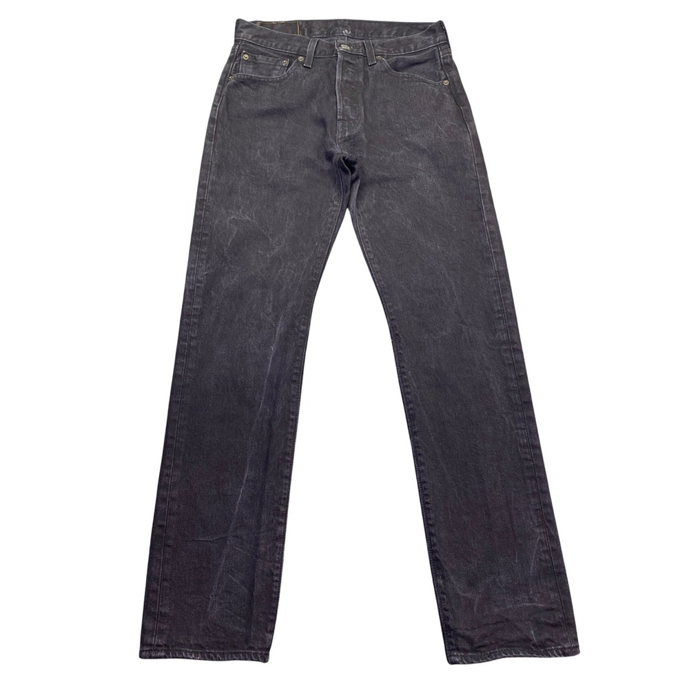 Levis 501 Original Fit Jeans Mens Sz 29 Black Denim Button Fly 00501-2442